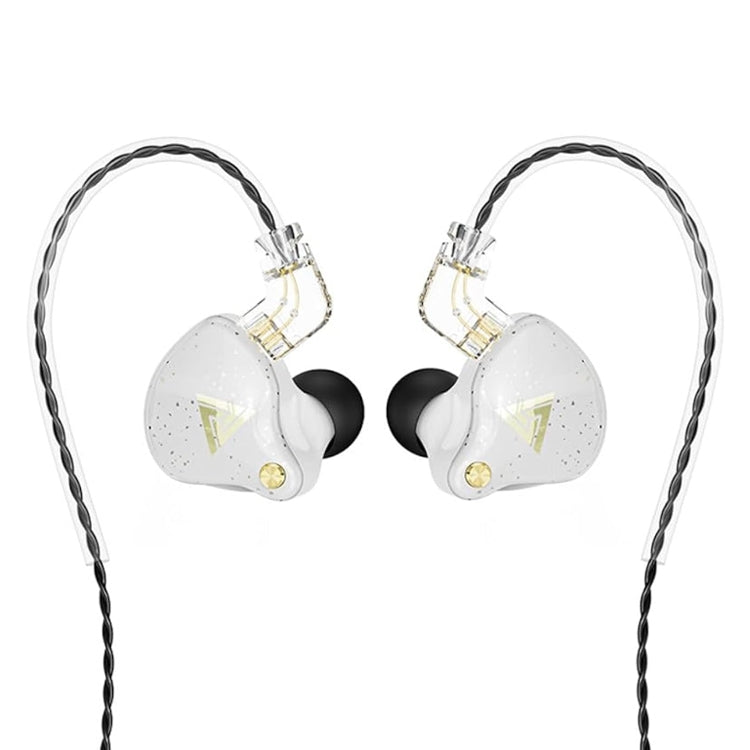 QKZ AK6 PRO HiFi Subwoofer In-Ear Wired Headphones with Mic(White) - In Ear Wired Earphone by QKZ | Online Shopping South Africa | PMC TechLife | Buy Now Pay Later Mobicred