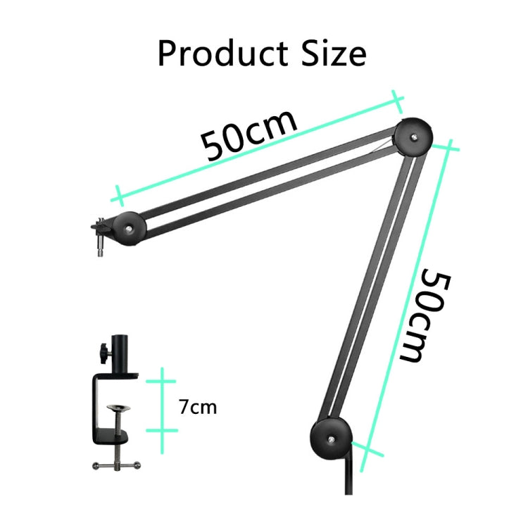 Microphone Desktop Cantilever Stent 360 Degree Rotating Bracket(GAZ-40 W) - Stand by PMC TechLife | Online Shopping South Africa | PMC TechLife | Buy Now Pay Later Mobicred