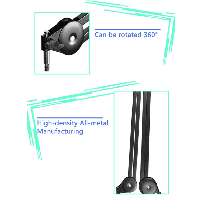 Microphone Desktop Cantilever Stent 360 Degree Rotating Bracket(GAZ-40P B) - Stand by PMC TechLife | Online Shopping South Africa | PMC TechLife | Buy Now Pay Later Mobicred