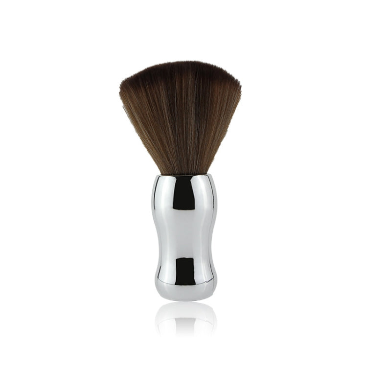 Electroplating Broken Hair Brush Haircut Neck Cleaning Brush( Round Handle Silver) - free shipping - PMC TechLife - Order now!