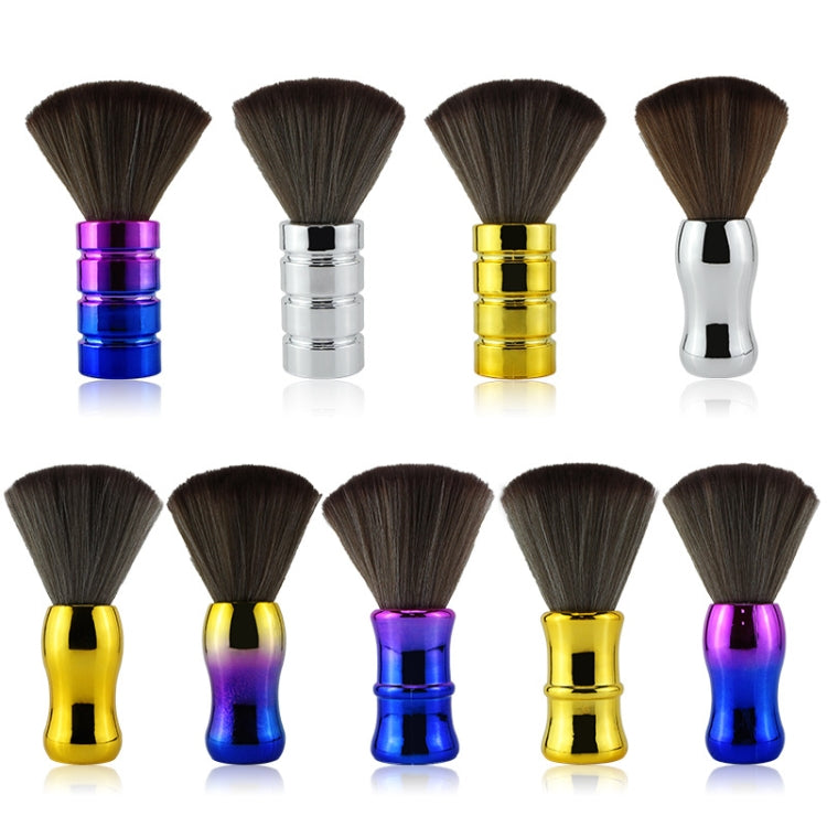 Electroplating Broken Hair Brush Haircut Neck Cleaning Brush( Round Handle Gold) - free shipping - PMC TechLife - Order now!