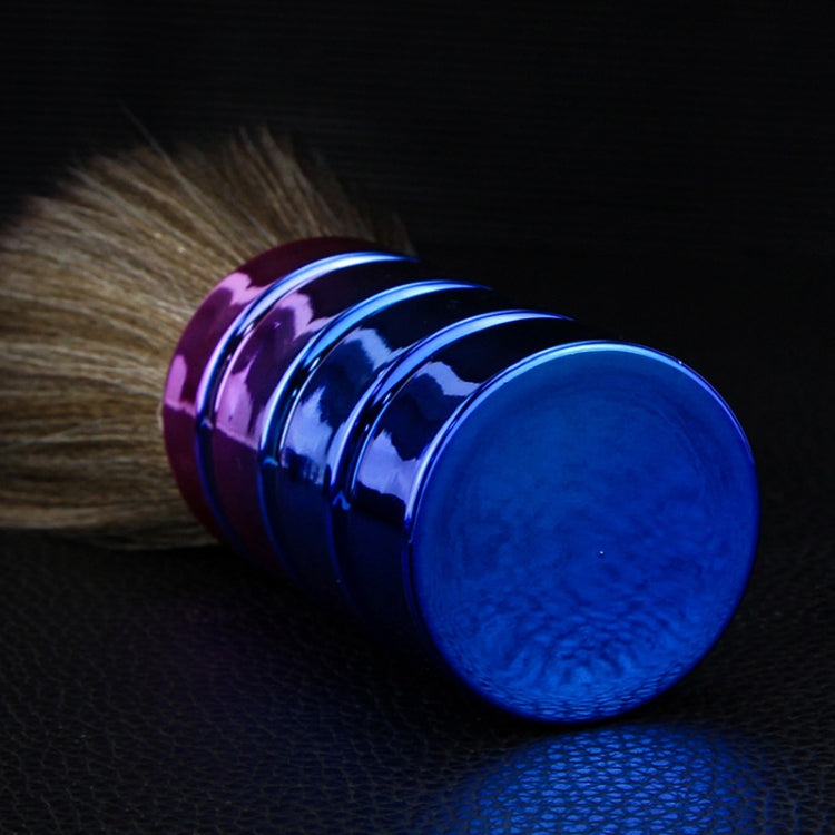 Electroplating Broken Hair Brush Haircut Neck Cleaning Brush( Round Handle Gradient Yellow Purple) - free shipping - PMC TechLife - Order now!