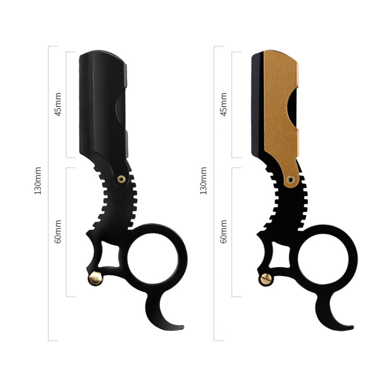 Manual Men Stainless Steel Ring Razor Without Blade(Gold) - Manual Razor by PMC TechLife | Online Shopping South Africa | PMC TechLife | Buy Now Pay Later Mobicred