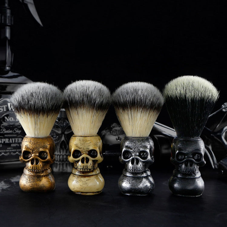 Skull Cleansing Shaving and Foaming Tools, Color Classification: Beard Brush Silver - free shipping - PMC TechLife - Order now!