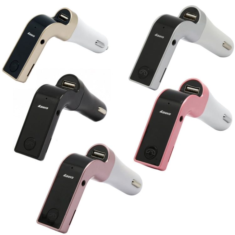 G7 Car Hands-Free Bluetooth FM Player MP3(Pink) - Bluetooth Car Kits by PMC TechLife | Online Shopping South Africa | PMC TechLife | Buy Now Pay Later Mobicred