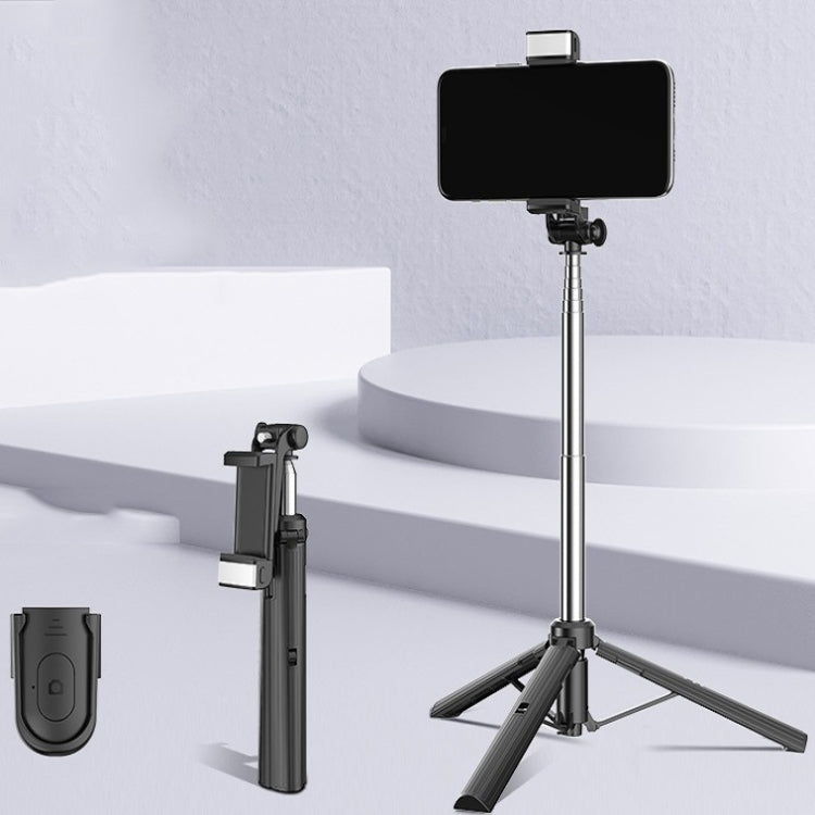 CYKE Folding Telescopic Mobile Phone Broadcast Stand Tripod, Specification: A31E-1.1m (With Light) - free shipping - PMC Jewellery - Order now!