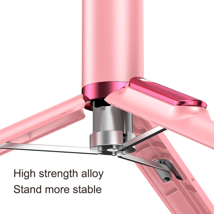 CYKE N-MY Integrated Tripod Bluetooth Live Selfie Stick(Pink) - Selfie Sticks by CYKE | Online Shopping South Africa | PMC TechLife | Buy Now Pay Later Mobicred