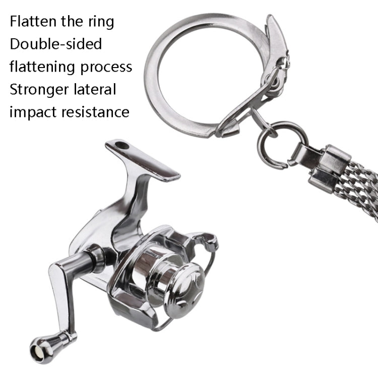 Metal Fishing Wheel Decoration Pendant Mini Wheel Fish Key Chain, Color: B - Key Rings by PMC TechLife | Online Shopping South Africa | PMC TechLife | Buy Now Pay Later Mobicred