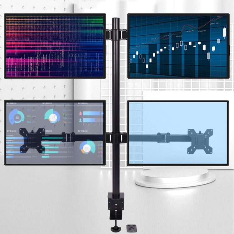Desktop Lifting Monitor Stand Bracket Four Screen Table Clip - TV Brackets & Mounts by PMC TechLife | Online Shopping South Africa | PMC TechLife | Buy Now Pay Later Mobicred