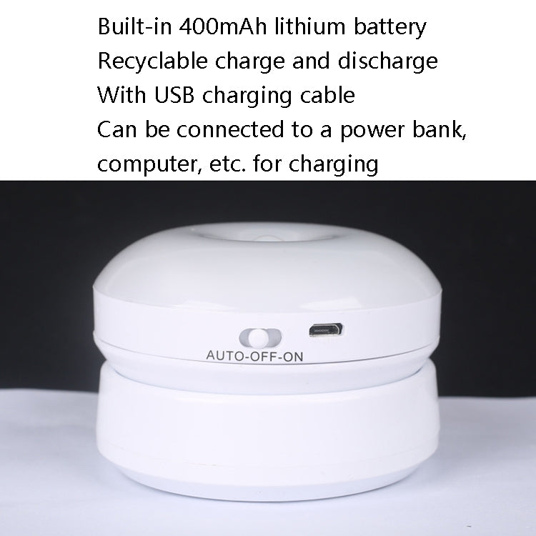 DMK-6PL Kitchen Cabinet Body Infrared Sensing Lamp, Style: Rotate Charging(Warm Yellow Light) - Sensor LED Lights by PMC TechLife | Online Shopping South Africa | PMC TechLife | Buy Now Pay Later Mobicred