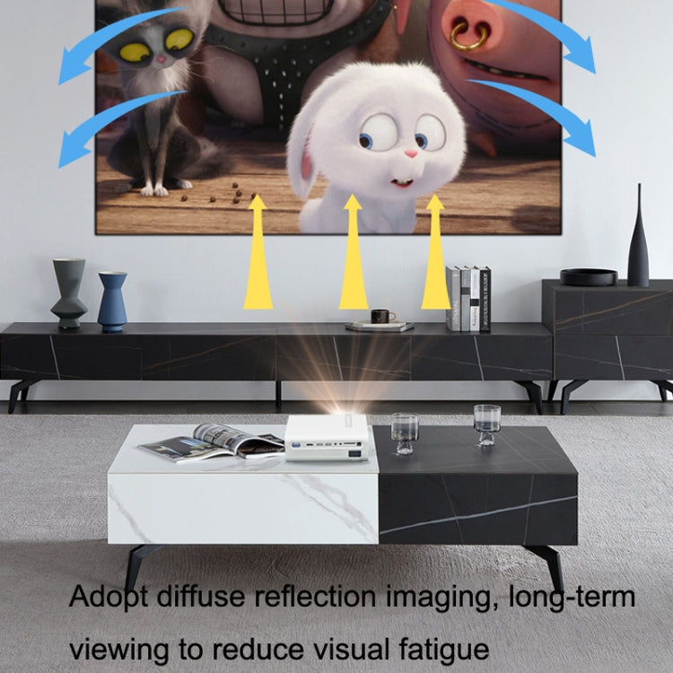 YG530 Home LED Small HD 1080P Projector, Specification: AU Plug(White) - free shipping - PMC TechLife - Order now!