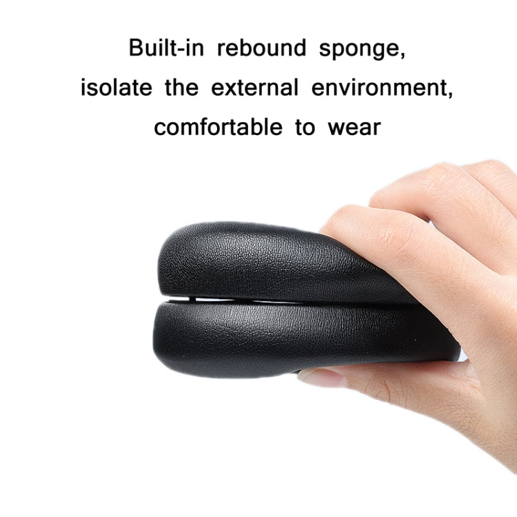 2pcs Protein Leather Sponge Earphone Cover For Anker Soundcore Life Q35 (Black) - Earmuff & Pad by PMc TechLife | Online Shopping South Africa | PMc TechLife | Buy Now Pay Later Mobicred