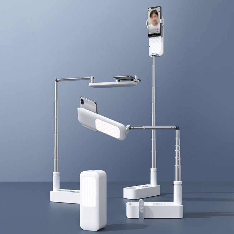 V6 360-Degree Rotating Double-Sided Light-Filling Live Bracket(White) - Stand by PMC TechLife | Online Shopping South Africa | PMC TechLife | Buy Now Pay Later Mobicred