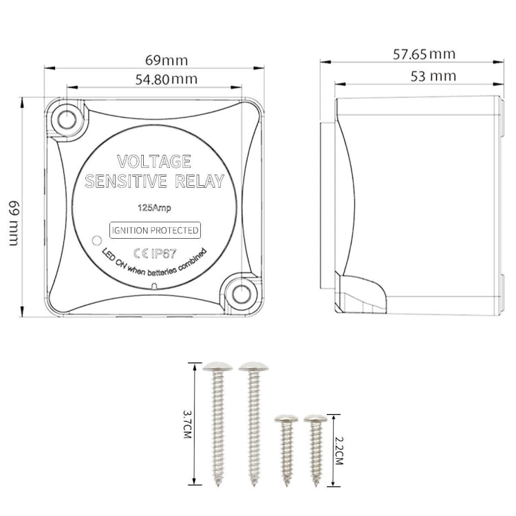 AOK9003 Housing Car Yacht Ship Dual Battery Isolator(Red Shell) - Relays by PMC TechLife | Online Shopping South Africa | PMC TechLife | Buy Now Pay Later Mobicred
