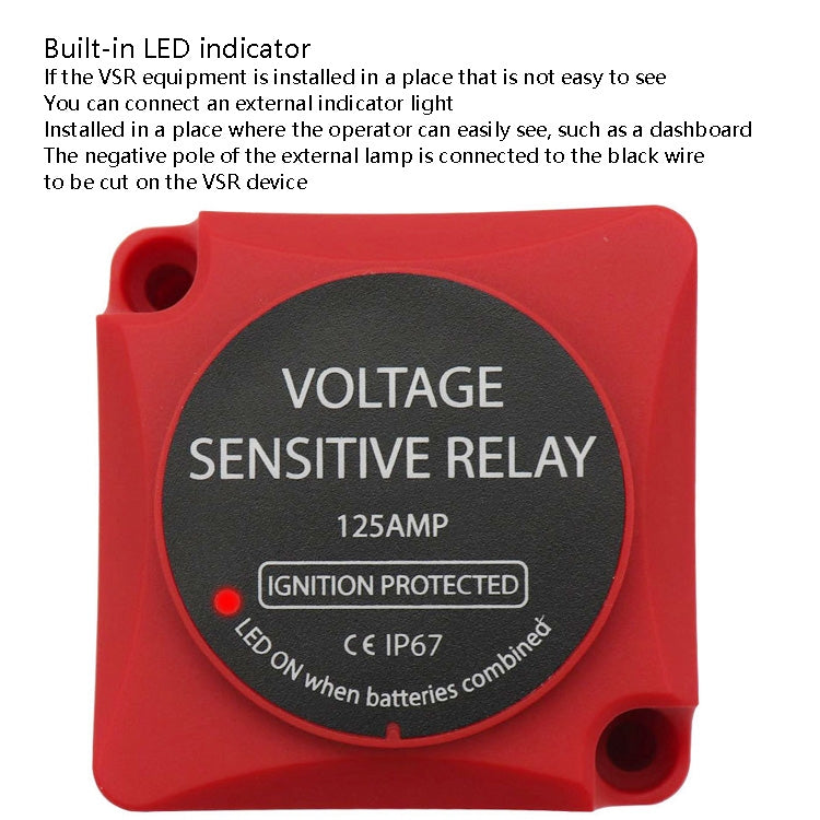 AOK9003 Housing Car Yacht Ship Dual Battery Isolator(Red Shell) - Relays by PMC TechLife | Online Shopping South Africa | PMC TechLife | Buy Now Pay Later Mobicred