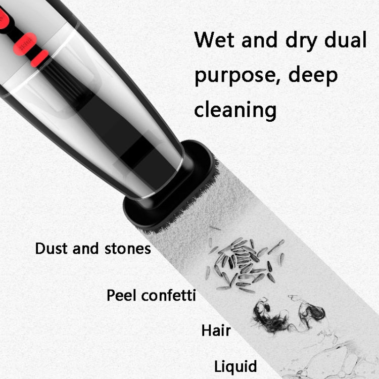 CS1016 120W Cordless Dry Wet Car Handheld Vacuum Cleaner With Light(White) - free shipping - PMC TechLife - Order now!