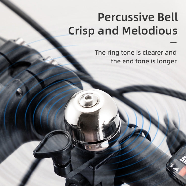 BG-201501 Bicycle Retro Mini Ball Bell(Silver) - Bicycle Bells by PMC TechLife | Online Shopping South Africa | PMC TechLife | Buy Now Pay Later Mobicred