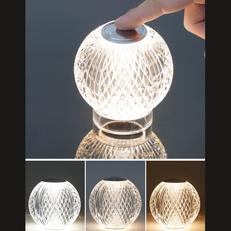 Crystal Ball Small Table Lamp USB Acrylic Night Light, Specification: MT1  110 x 110mm - free shipping - PMc TechLife - Order now!