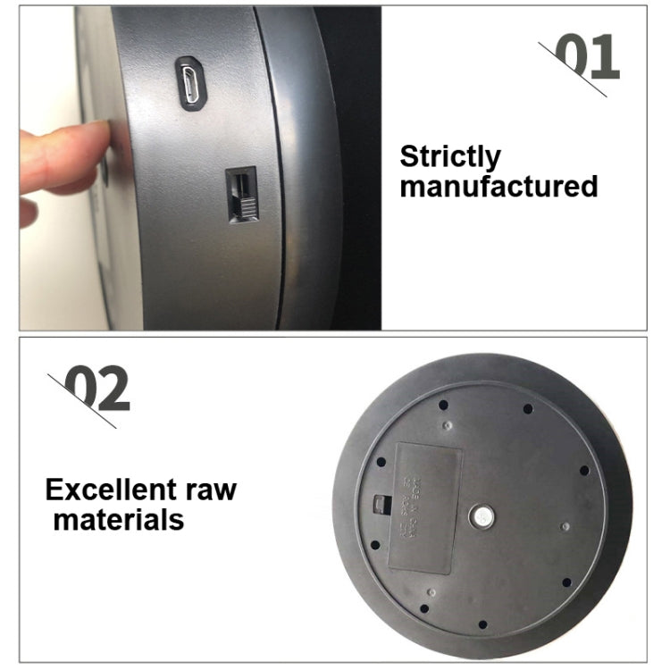 25cm USB Power Rotating Display Stand Video Shooting Props Turntable(Black Mirror) -  by PMC TechLife | Online Shopping South Africa | PMC TechLife | Buy Now Pay Later Mobicred