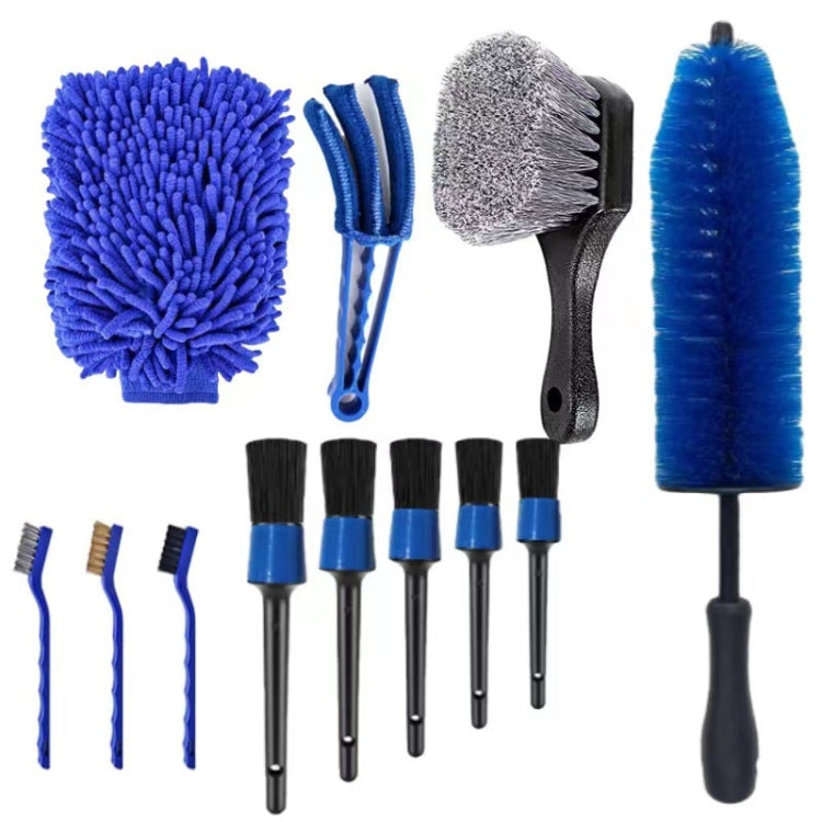 12 PCS / Set Car Tire Slight Cleaning Brush(B) - Car washing supplies by PMC TechLife | Online Shopping South Africa | PMC TechLife | Buy Now Pay Later Mobicred