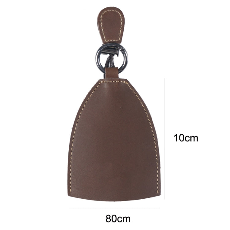 18Y-009 Vintage Handmade Leather Car Pull-Out Key Case(Oil Wax Skin Camel) - Car Key Cases by PMC TechLife | Online Shopping South Africa | PMC TechLife | Buy Now Pay Later Mobicred