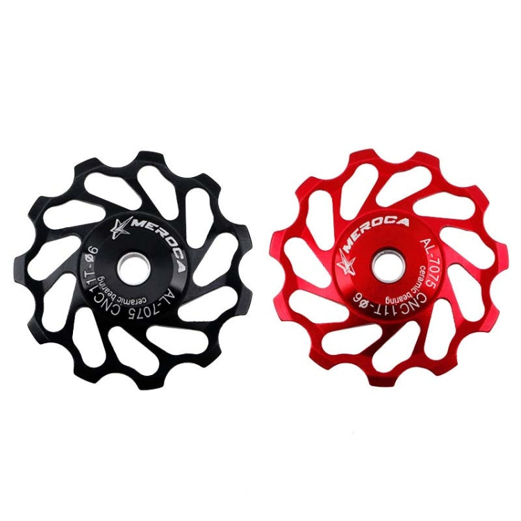 MEROCA Ceramic Bearing Mountain Bike Guide Wheel(11T Black) - Guide wheels by MEROCA | Online Shopping South Africa | PMc TechLife | Buy Now Pay Later Mobicred