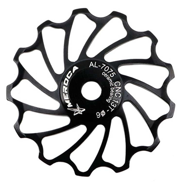 MEROCA Ceramic Bearing Mountain Bike Guide Wheel(13T Black) - free shipping - PMc TechLife - Order now!