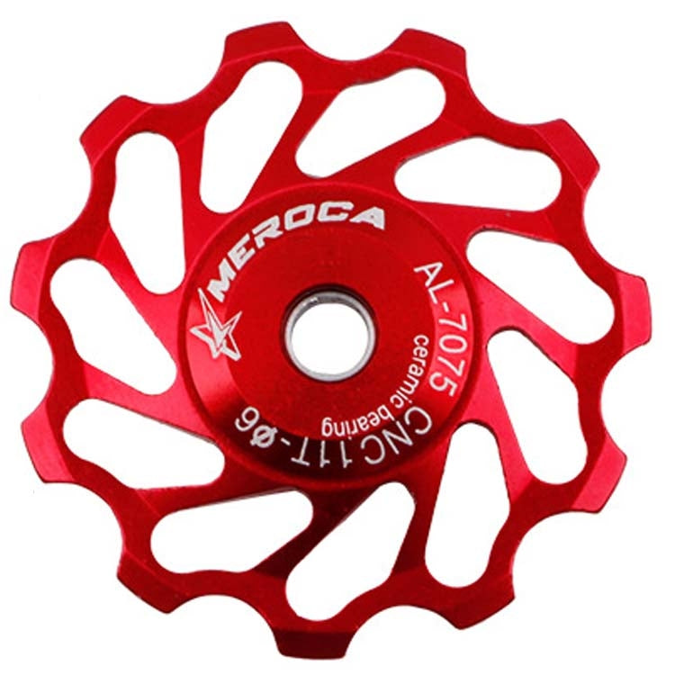 MEROCA Ceramic Bearing Mountain Bike Guide Wheel(13T Red) - Guide wheels by MEROCA | Online Shopping South Africa | PMc TechLife | Buy Now Pay Later Mobicred