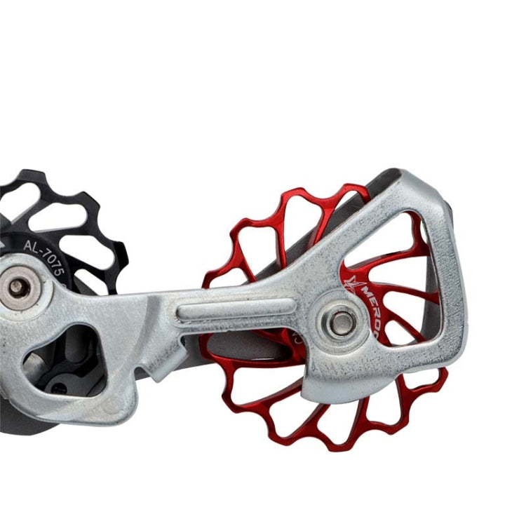 MEROCA Ceramic Bearing Mountain Bike Guide Wheel(11T Red) - Guide wheels by MEROCA | Online Shopping South Africa | PMc TechLife | Buy Now Pay Later Mobicred