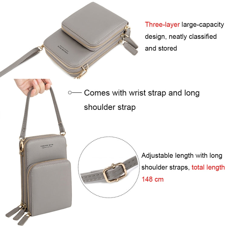 SJ617 Multifunctional Touch Screen Phone Bag Single-shoulder Bag(Black) - free shipping - PMC TechLife - Order now!