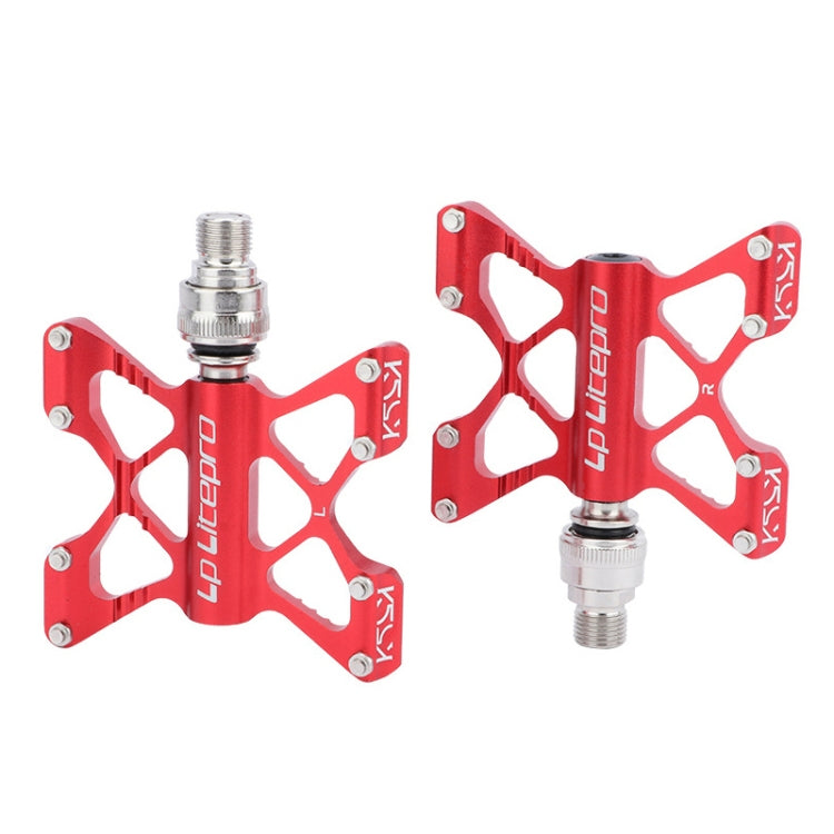 LP LitePro K5 Folding Bkie Aluminum Alloy Bearin Pedals(Red) - free shipping - PMc TechLife - Order now!