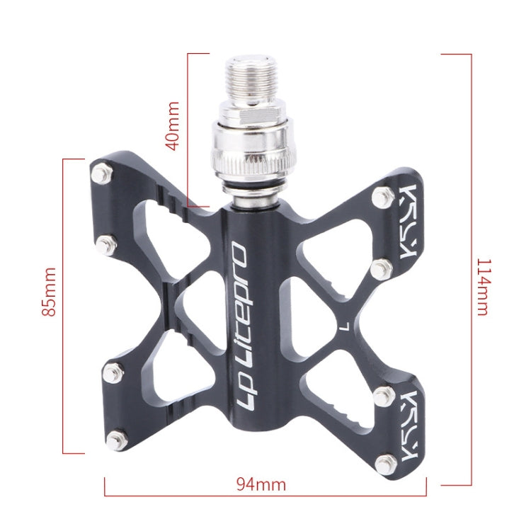 LP LitePro K5 Folding Bkie Aluminum Alloy Bearin Pedals(Black) - free shipping - PMc TechLife - Order now!