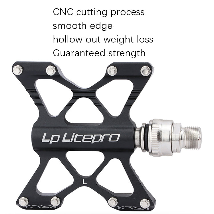 LP LitePro K5 Folding Bkie Aluminum Alloy Bearin Pedals(Black) - free shipping - PMc TechLife - Order now!