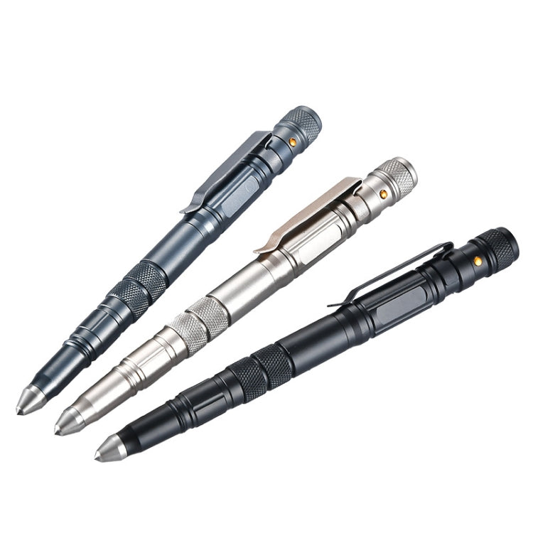 P08 Outdoor LED With Flashing Tungsten Steel Window Breaking Self-Defense Pen(Gold) - Self-defense Protection by PMc TechLife | Online Shopping South Africa | PMc TechLife | Buy Now Pay Later Mobicred
