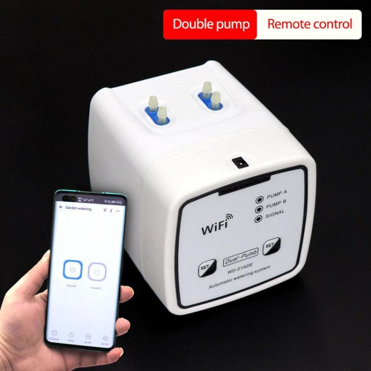 WD-01ADE WIFI Gardening Drip Irrigation Controller, Specification: Double Pump 20 Pots(UK Plug) - Watering & Irrigation by PMc TechLife | Online Shopping South Africa | PMc TechLife | Buy Now Pay Later Mobicred