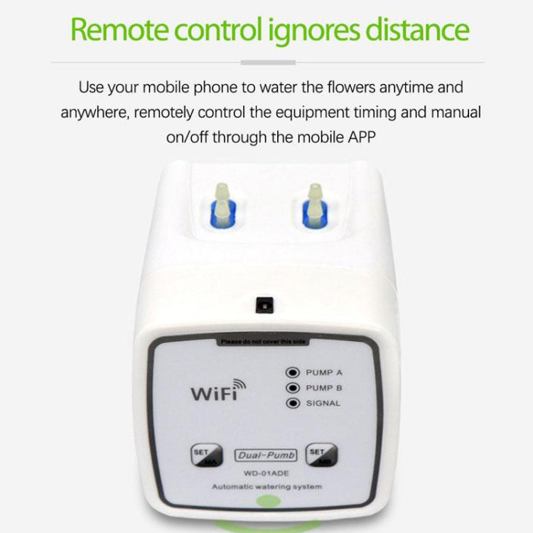 WD-01ADE WIFI Gardening Drip Irrigation Controller, Specification: Double Pump 20 Pots(UK Plug) - Watering & Irrigation by PMc TechLife | Online Shopping South Africa | PMc TechLife | Buy Now Pay Later Mobicred