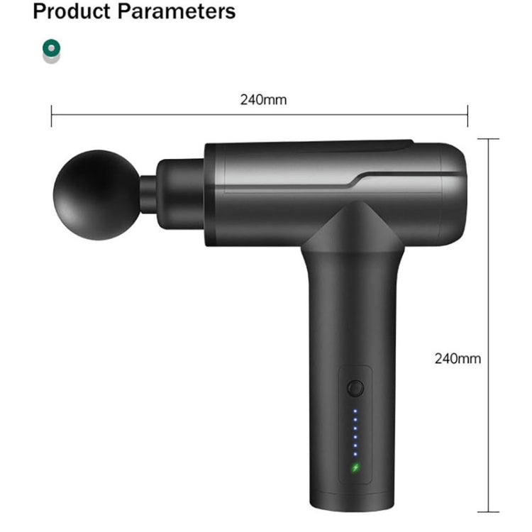 BG-128 6-speed Mini Convenient Massage Gun With 6 Massage Heads,CN Plug(Red) - free shipping - PMC TechLife - Order now!