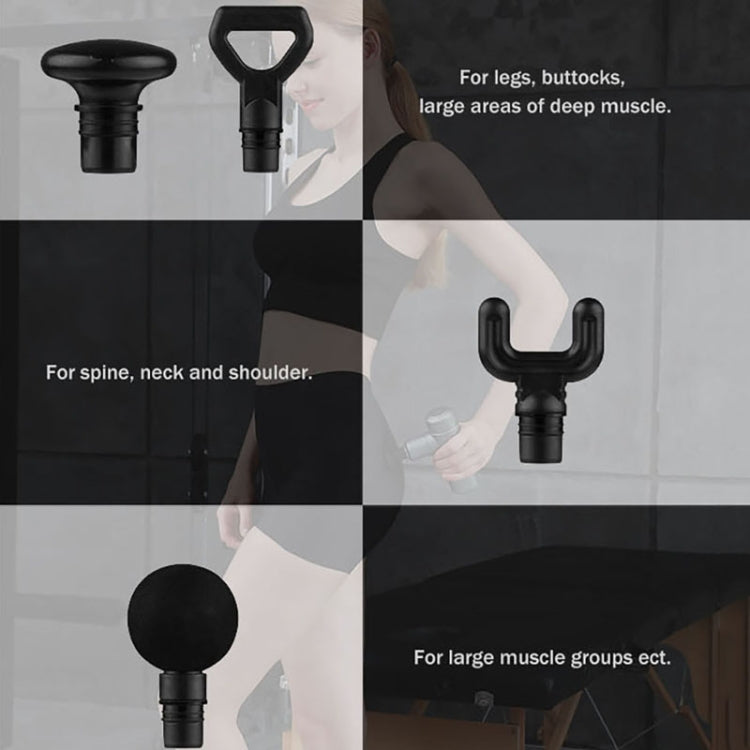 BG-128 6-speed Mini Convenient Massage Gun With 6 Massage Heads,CN Plug(Back) - free shipping - PMC TechLife - Order now!