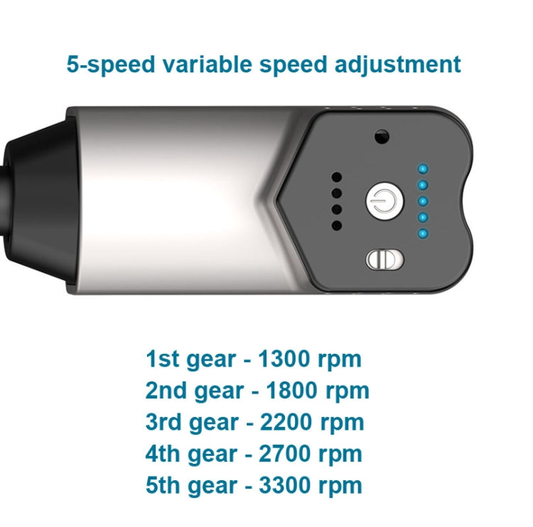 Booster T  Deep Muscle Relaxation Massage Gun,EU Plug  2000mAh With 6 Massage Head(Gray) - free shipping - PMC TechLife - Order now!