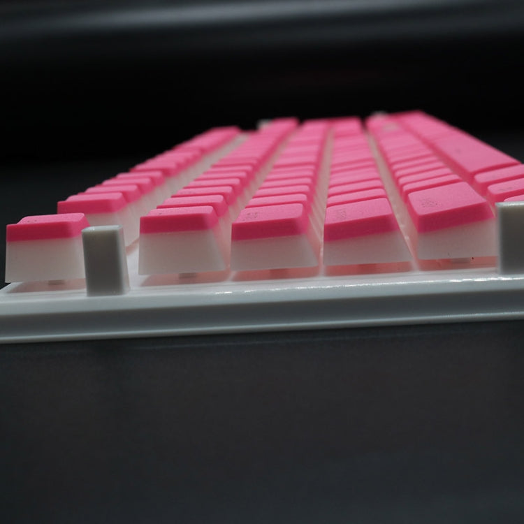 Pudding Double-layer Two-color 108-key Mechanical Translucent Keycap(Apple Green) - Silicone / Sticker by PMC TechLife | Online Shopping South Africa | PMC TechLife | Buy Now Pay Later Mobicred