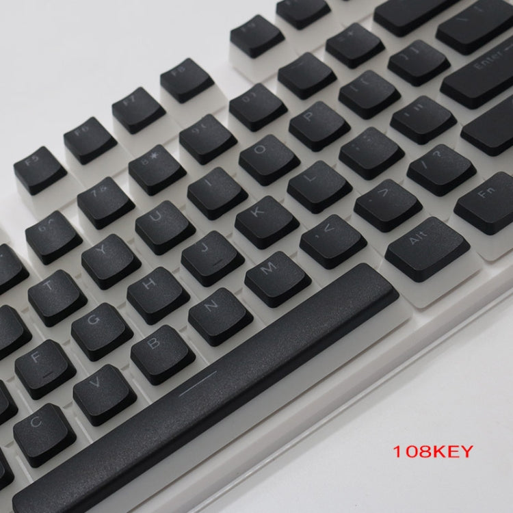 Pudding Double-layer Two-color 108-key Mechanical Translucent Keycap(Light Coffee) - Silicone / Sticker by PMC TechLife | Online Shopping South Africa | PMC TechLife | Buy Now Pay Later Mobicred