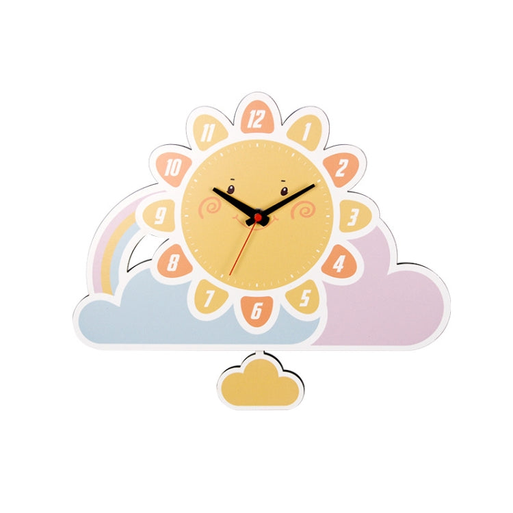 Cartoon Shake Wall Clock Children Room Decoration Wall Clock (Sun) - Wall Clock by null | Online Shopping South Africa | PMc TechLife | Buy Now Pay Later Mobicred