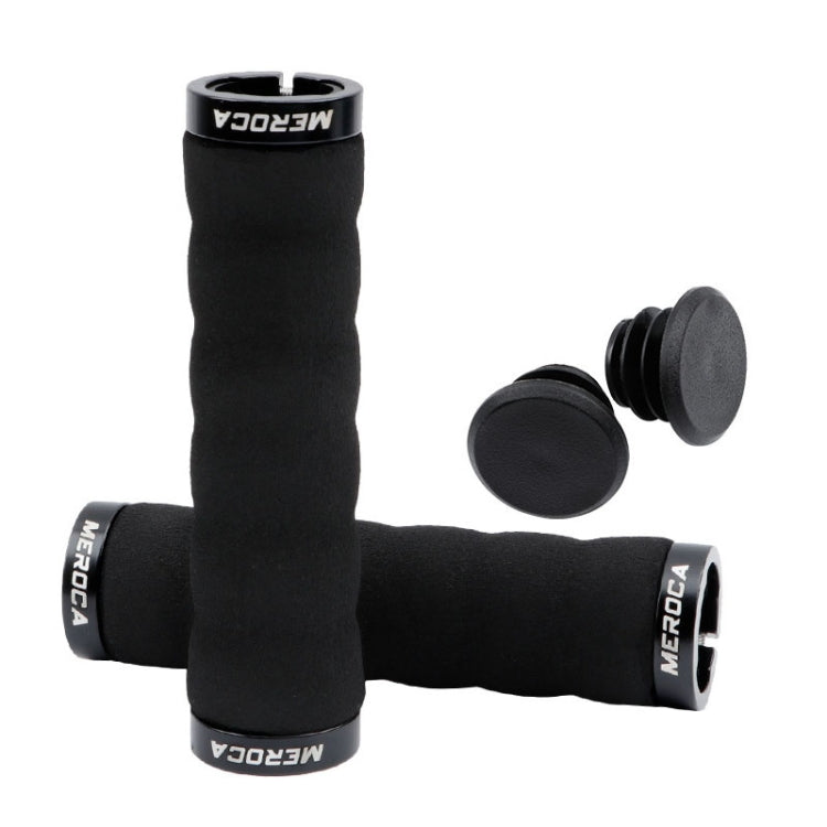 MEROCA Mountain Bike Anti-slip Shock Absorber Riding Grip Cover, Style: Bilateral Lock Sponge ME30 Black - free shipping - PMc TechLife - Order now!