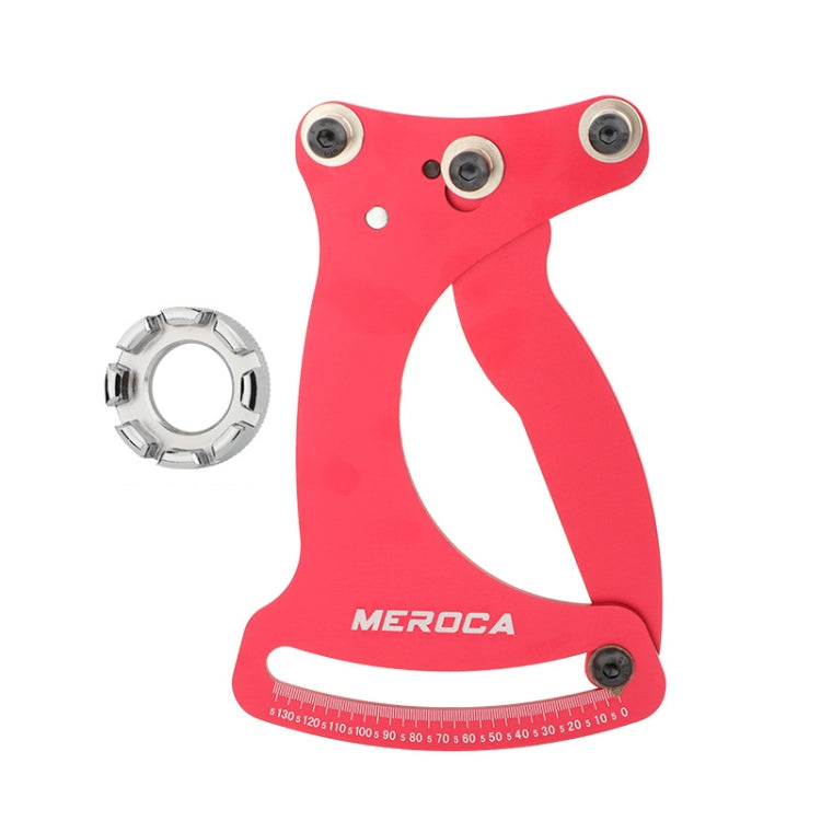 MEROCA Bicycle Ring Calibration Tool Spoke Tension Tube Wheel Set Steel Wire, Color: Red+Wrench - Maintenance tools by MEROCA | Online Shopping South Africa | PMc TechLife | Buy Now Pay Later Mobicred