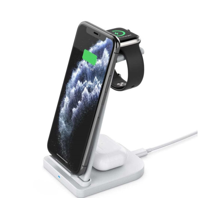 QGeeM QG-WC05 3 In 1 Portable Detachable Wireless Charger(White) - free shipping - PMC Jewellery - Order now!