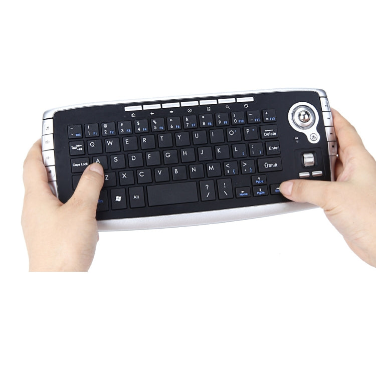 MY-10 2.4G 78 Keys 1200 DPI Mini Wireless Trackball Keyboard Wireless Keyboard And Mouse Set - Wireless Keyboard by PMC TechLife | Online Shopping South Africa | PMC TechLife