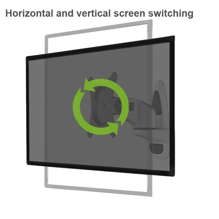 Gibbon Mounts FE110W Computer Monitor Wall Mount Universal Swivel Bracket(White) - free shipping - PMC Jewellery - Order now!