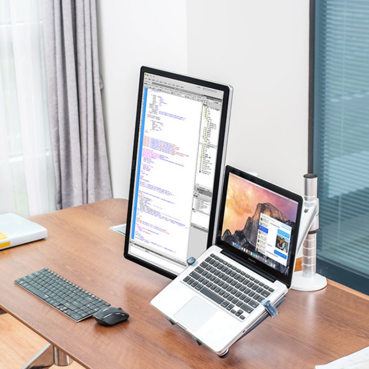 OA-7X Laptop Monitor Desktop Lifting Bracket(Silver) - free shipping - PMC Jewellery - Order now!