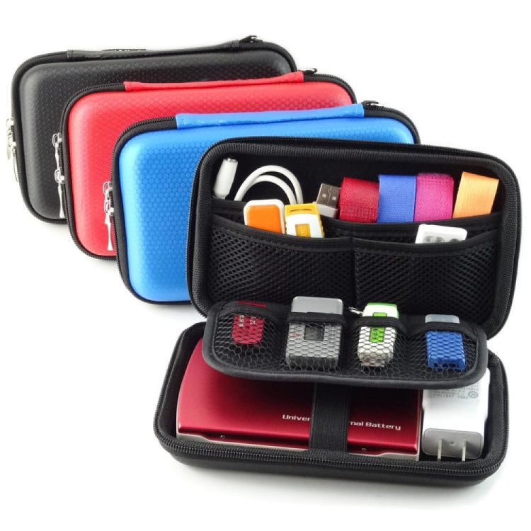 GH1302 EVA Hard Shell Hard Drive Bag Digital Storage Bag(Blue) - Hard Drive Bags & Cases by PMC TechLife | Online Shopping South Africa | PMC TechLife | Buy Now Pay Later Mobicred
