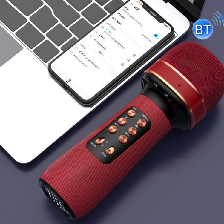WS898 Live Wireless Bluetooth Microphone with Audio Function(Red) - Microphone by PMC TechLife | Online Shopping South Africa | PMC TechLife | Buy Now Pay Later Mobicred